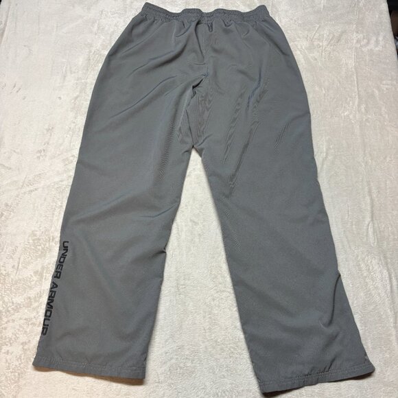 Under Armour Pants Mens XL Vital Warm Up Gray‎ Ankle Zips Track Mesh Lined - Picture 2 of 9
